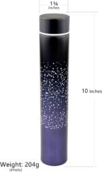 Insulated Water Bottle, Coffee Thermos Mug, Double Wall Vacuum Insulation, Fashionable Style Skinny Mini Slim Stainless Steel Water Bottle, 8.5 Oz (Starry Purple 8.5 Oz) - Image 3