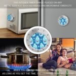 Water Bottle Pattern Kitchen Timer 60 Minute Visual Wind Up Timers Indoor Mechanical Timers with Magnetic Base Stainless Steel Timer for Home Cooking Time Management Tool - Image 5