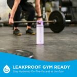 GROSCHE Alpine Flip n' Sip 20 oz Insulated Water Bottle - Stainless Steel, Leakproof Flask with Straw - Perfect for Gym, Travel & Outdoor Use - Keeps Water Cold up to 60 hrs - Lavender - Image 8