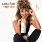 Contigo x Ally Love Streeterville Stainless Steel Tumbler with Straw, Easy Clean Lid, Leak Proof, BPA Free, 24oz, Licorice - Image 3