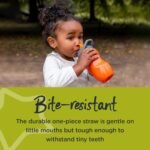 Tommee Tippee Superstar Straw Insulated Bottle, for 12m+, 9oz, Pack of 1 Non-Spill Toddler Water Bottle, Orange, with Easy-Hold Handle and Soft Silicone Straw, Leak-Proof and BPA Free - Image 5