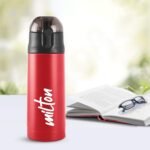 MILTON New Crown 400 Thermosteel 24 Hours Hot and Cold Water Bottle, 350 ml, Red | Easy to Carry | Office, Hiking, Trekking, Travel, Gym, Home, Kitchen Bottle - Image 5