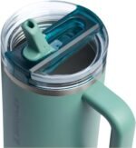 STANLEY Quencher ProTour Flip Straw Tumbler with Leakproof Lid 40 oz | Built-In Straw & Handle | Cupholder Compatible for Travel | Insulated Stainless Steel Cup | BPA-Free | Spring Green - Image 3
