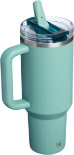 STANLEY Quencher ProTour Flip Straw Tumbler with Leakproof Lid 40 oz | Built-In Straw & Handle | Cupholder Compatible for Travel | Insulated Stainless Steel Cup | BPA-Free | Spring Green - Image 4
