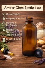 WFMed Amber Glass Bottle 4oz w/Lid (6 pcs) - Image 4