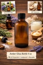 WFMed Amber Glass Bottle 4oz w/Lid (6 pcs) - Image 5