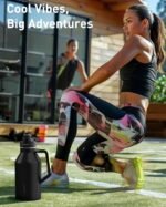 TOURIT 64oz Insulated Water Bottle Stainless Steel, Half Gallon Large Water Jug with 2-in-1 Handle, Double Wall Vacuum Metal Keep Cold & Hot, Wide Mouth Sport Water Flask For Gym, Travel, Black - Image 8