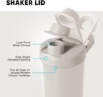 Simple Modern Stainless Steel Shaker Bottle with Ball 24oz | Metal Insulated Cup for Protein Mixes, Shakes and Pre Workout | Rally Collection | Forest - Image 4