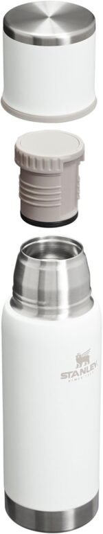 Stanley Adventure-To-Go Vacuum Bottle 17 oz | Wide Mouth with Leakproof Cup Lid | Keep Drinks Hot or Cold | Packable for Travel | Insulated Stainless Steel TherThermal Bottle os | BPA-Free | Frost - Image 3