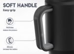 Meoky 32 oz Tumbler with Handle, Insulated Tumbler with Lid and Straw, Stainless Steel Travel Mug, Keeps Cold for 24 Hours, 100% Leak Proof, Fits in Car Cup Holder (Night) - Image 5