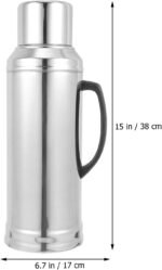 Thermal Bottle 1.89L Insulated Water Flask Vacuum Stainless Steel Kettle for Hot Cold Drinks Portable Warm Keeping Kettle for Home Office Travel - Image 3