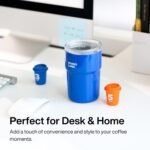 SaturnBird 12 oz Coffee Mug with Lid, for Cold & Hot Drinks, Vacuum Insulated Stainless Steel Coffee Tumbler for Cold & Hot Drinks, Reusable Double-Wall, BPA-Free, Seafoam Green (NO.2) - Image 6