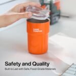 SaturnBird 12 oz Coffee Mug with Lid, for Cold & Hot Drinks, Vacuum Insulated Stainless Steel Coffee Tumbler for Cold & Hot Drinks, Reusable Double-Wall, BPA-Free, Seafoam Green (NO.2) - Image 7