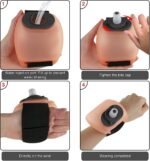 Wrist Sports Water Bottle with Adjustable Hand Strap 7 oz/200 ml Soft Silicone BPA-Free for Hydration Morning Jogging Running Climbing Hands-Free Exercise (Orange) - Image 5