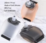 Wrist Sports Water Bottle with Adjustable Hand Strap 7 oz/200 ml Soft Silicone BPA-Free for Hydration Morning Jogging Running Climbing Hands-Free Exercise (Orange) - Image 8