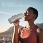 SIPX™ 20 oz Stainless Steel Insulated Water Bottle with Leakproof Lid & Carry Hook – Triple Insulated – Cold 24 Hours/Hot 12 Hours – Perfect for Gym, Work, Sports, Travel – Grey - Image 3