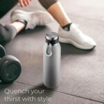 SIPX™ 20 oz Stainless Steel Insulated Water Bottle with Leakproof Lid & Carry Hook – Triple Insulated – Cold 24 Hours/Hot 12 Hours – Perfect for Gym, Work, Sports, Travel – Grey - Image 9