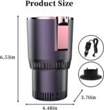 Smart Car Heater & Colder Cups,Temperature Control Cup,Car Cup Holder|Quick Thermal Heating Cups|Car Refrigerator Quick Cooling Cups|Suitable for Most Cars (Purple) - Image 4
