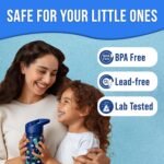 Stainless Steel 14 OZ Kids Water Bottle with Straw | BPA-Free Insulated Water Bottle with Leak-Proof Lid | Dinosaur Kids Water Bottle for School | Kids Stainless Steel Water Bottles - Image 4