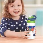 Bolaz 350ml/12oz Kids Stainless Steel Insulated Water Bottle with Straw Stainless Steel Reusable Tumbler National Flag World Map for School - Image 7