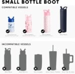Simple Modern Boot for Summit & Ascent Water Bottles | Fits 10oz - 24oz | Does NOT fit Trek, Tumblers, Classics, Voyagers, Mesa Loop, Mesa Sport | Anti-Slip Silicone Sleeve | Midnight Black - Image 3