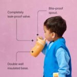 Tommee Tippee Insulated 9oz Sporty Spout Toddler Water Bottle, No Spill Sippy Cups for Toddlers 1-3, Two-Piece Valve Helps Stop Spills, BPA Free, Pink and Mint, Pack of 2 - Image 6