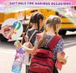 Sanilinwild Gifts for Girls Age 4-12-Decorate Your Own Water Bottle - DIY Friendship Bracelet,Christmas/Easter/Birthday Gift Ideas,Fun Arts and Crafts Gifts Toys for Girls((Purple Mermaid) - Image 8