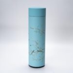 Urban Tokyo Vacuum Insulated Coffee Tea Travel Thermal Flask Water Bottle with Removable Strainer Featuring Elegant Asian Art Design 16.9 fl oz (Light Blue) - Image 7