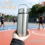 CDJ 20oz Uninsulated Single Wall Stainless Steel Water Bottle, Reusable Metal Water Bottle for Sports, Leakproof and Durable, Perfect for Hiking, Gym, Picnics, and Outdoor Activities - Image 3