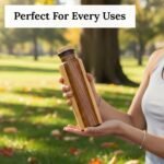 Premium Wooden Water Bottle – Eco-Friendly, Leak-Proof, Double Wall Insulated – Ideal for Gym, Yoga, Travel & Office Use – (Red Woden, 1000ml) - Image 8