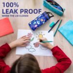 Fanhaw 14 Oz Kids Insulated Water Bottle with Straw - Stainless Steel Double Wall Vacuum Cup, Leakproof, BPA Free, Suitable for Boys and Girls(Pink - Sweat Mermaids) - Image 5