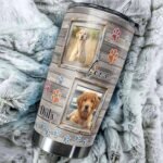 Personalized Dog Frame Tumbler Custom Name & Photos Insulated cups Travel Coffee Mug with Lids Stainless Steel 20 30 Oz Gifts for Dogs Lovers Women Father's Day - Image 6