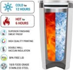 Personalized Dog Frame Tumbler Custom Name & Photos Insulated cups Travel Coffee Mug with Lids Stainless Steel 20 30 Oz Gifts for Dogs Lovers Women Father's Day - Image 7