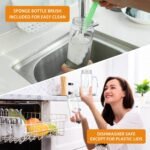 AuroTrends 16 oz Glass Bottles with Lids 8Pack, 480ml Portable Juicing Bottles Reusable Glass with Lids for Juicing, Smoothies, Kombucha (16fl.oz, Set of 8) - Image 5