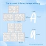 12 Sheets UV Dtf Cup Wrap Letters Custom Vinyl Name Decals Personalized 14-40 oz Tumbler Waterproof Letter Monogram Stickers for Tumbler Cups Beach Water Bottle DIY Crafts (White) - Image 4