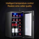 Beverage Refrigerator and Cooler Constant Temperature Wine Cabinet Beer Fridge with Digital Temperature Display LED Light Water Cooler Dispenser Wine Cooler (Capacity: 16/18 Bottles) - Image 3