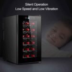 Beverage Refrigerator and Cooler Constant Temperature Wine Cabinet Beer Fridge with Digital Temperature Display LED Light Water Cooler Dispenser Wine Cooler (Capacity: 16/18 Bottles) - Image 6