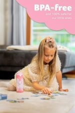 Jarlson® Kids Water Bottle MALI [12OZ] - No Straw Stainless Steel Thermo Bottle - Insulated Waterbottle Leak Proof for School & Sports - Thermo Tumbler for Boys & Girls (Cat) - Image 4