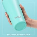 Swig Life 32oz Insulated Tumbler, Travel Coffee Tumbler with Lid, Cup Holder Friendly, Stainless Steel Travel Coffee Mug, Glitter Tumbler, Glitter Gifts (Confetti) - Image 6
