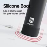 Insulated Magnetic Water Bottle - Reusable Stainless Steel Bottle with MagSafe Compatible Phone Holder - Keeps Cold for 24 Hours - Perfect for Gym, Sports, and Travel - Black 32oz - Image 6