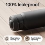 Insulated Magnetic Water Bottle - Reusable Stainless Steel Bottle with MagSafe Compatible Phone Holder - Keeps Cold for 24 Hours - Perfect for Gym, Sports, and Travel - Black 32oz - Image 7