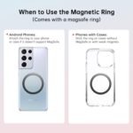 Insulated Magnetic Water Bottle - Reusable Stainless Steel Bottle with MagSafe Compatible Phone Holder - Keeps Cold for 24 Hours - Perfect for Gym, Sports, and Travel - Black 32oz - Image 10