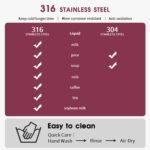 13oz Kids Insulated Water Bottle, 2-in-1 Straw & Spout Lid, with Shoulder Strap and Handle, 316 Stainless Steel Water Bottle for Toddler, Sports, Travel, and School (Pink - Rabbit) - Image 6