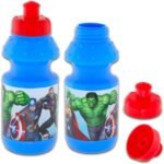 Avengers Reusable Water Bottles 11 Oz for Kids - Marvel Avengers Party Favor 12 Piece Bundle with 11 Oz Bottle with Pull Top Lid Plus Tattoos, Stickers for Boys | Bulk Avengers Water Bottles - Image 3