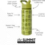 Simple Modern Halloween Kids Summit Water Bottle with Straw Lid | 18oz Stainless Steel Cup Insulated Tumbler for Boys, Girls, School | Monster Mash - Image 4