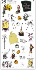 Disney The Nightmare Before Christmas Reusable Water Bottle Set Bundle 30 Oz Plastic Water Bottle with Spout for Home, School, Sports Plus Sticker, and More | Jack Skellington Container - Image 4