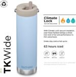 Klean Kanteen 20oz TKWide Insulated Water Bottle with Twist Cap - Clear Sky - Image 3