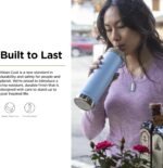 Klean Kanteen 20oz TKWide Insulated Water Bottle with Twist Cap - Clear Sky - Image 4