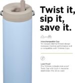 Klean Kanteen 20oz TKWide Insulated Water Bottle with Twist Cap - Clear Sky - Image 5