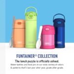 THERMOS FUNTAINER 16 Ounce Stainless Steel Vacuum Insulated Bottle with Wide Spout Lid, Navy - Image 7